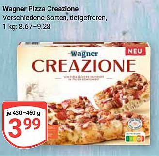 Wagner Pizza Creazione - verschiedene Sorten, tiefgefroren