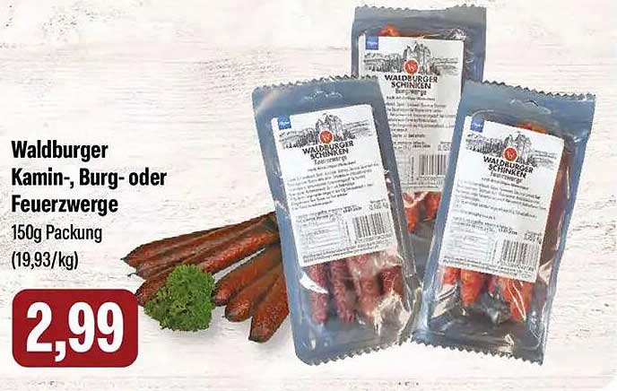 Waldburger Kamin-, Burg- oder Feuerzwerge 150g Packung