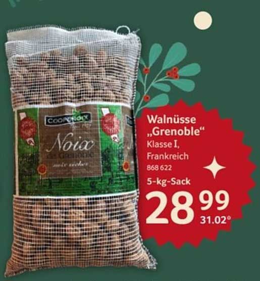 Walnüsse „Grenoble“ Klasse I, Frankreich - 5-kg-Sack