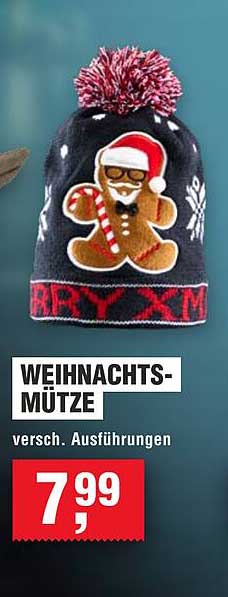 WEIHNACHTSMÜTZE - verschiedene Ausführungen