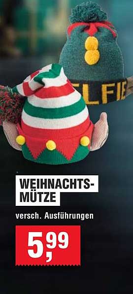 WEIHNACHTSMÜTZE - verschiedene Ausführungen