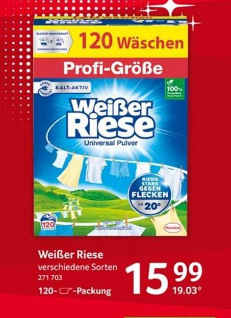 Weißer Riese Universal Pulver 120 Wäschen