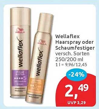 Wellaflex Haarspray oder Schaumfestiger 250/200 ml