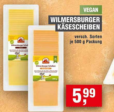 Wilmersburger KäseScheiben, verschiedene Sorten je 500 g Packung