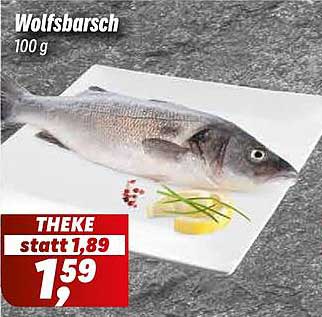 Wolfsbarsch 100 g - Frisch vom Markt!