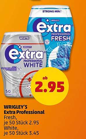 WRIGLEY'S Extra Professional Fresh und White - Kaugummi-Angebot