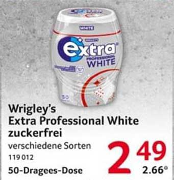 Wrigley's Extra Professional White zuckerfrei 50-Dragees-Dose