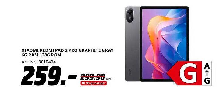 Xiaomi Redmi Pad 2 Pro Graphite Gray 6G RAM 128G ROM
