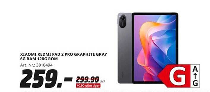 Xiaomi Redmi Pad 2 Pro Graphite Gray 6G RAM 128G ROM
