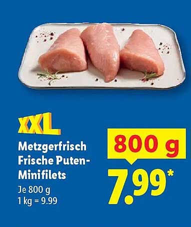 XXL Metzgerfrisch Frische Puten-Minifilets