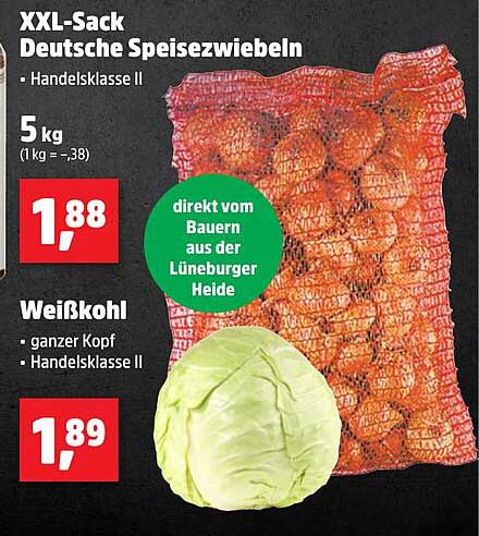 XXL-Sack Deutsche Speisezwiebeln