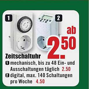 Zeitschaltuhr - Mechanisch und Digital