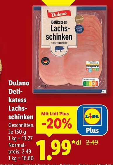 Dulano Delikatess Lachsschinken