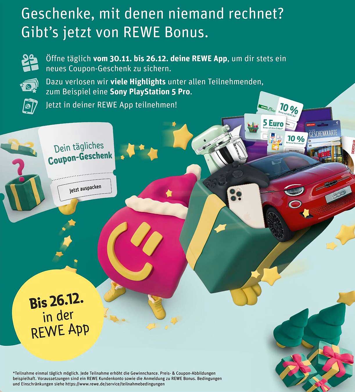 Geschenke, mit denen niemand rechnet – REWE Bonus