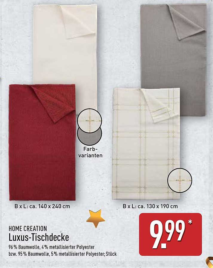 Fabelhafte Aldi Tischdecke 2022 Ebenbild