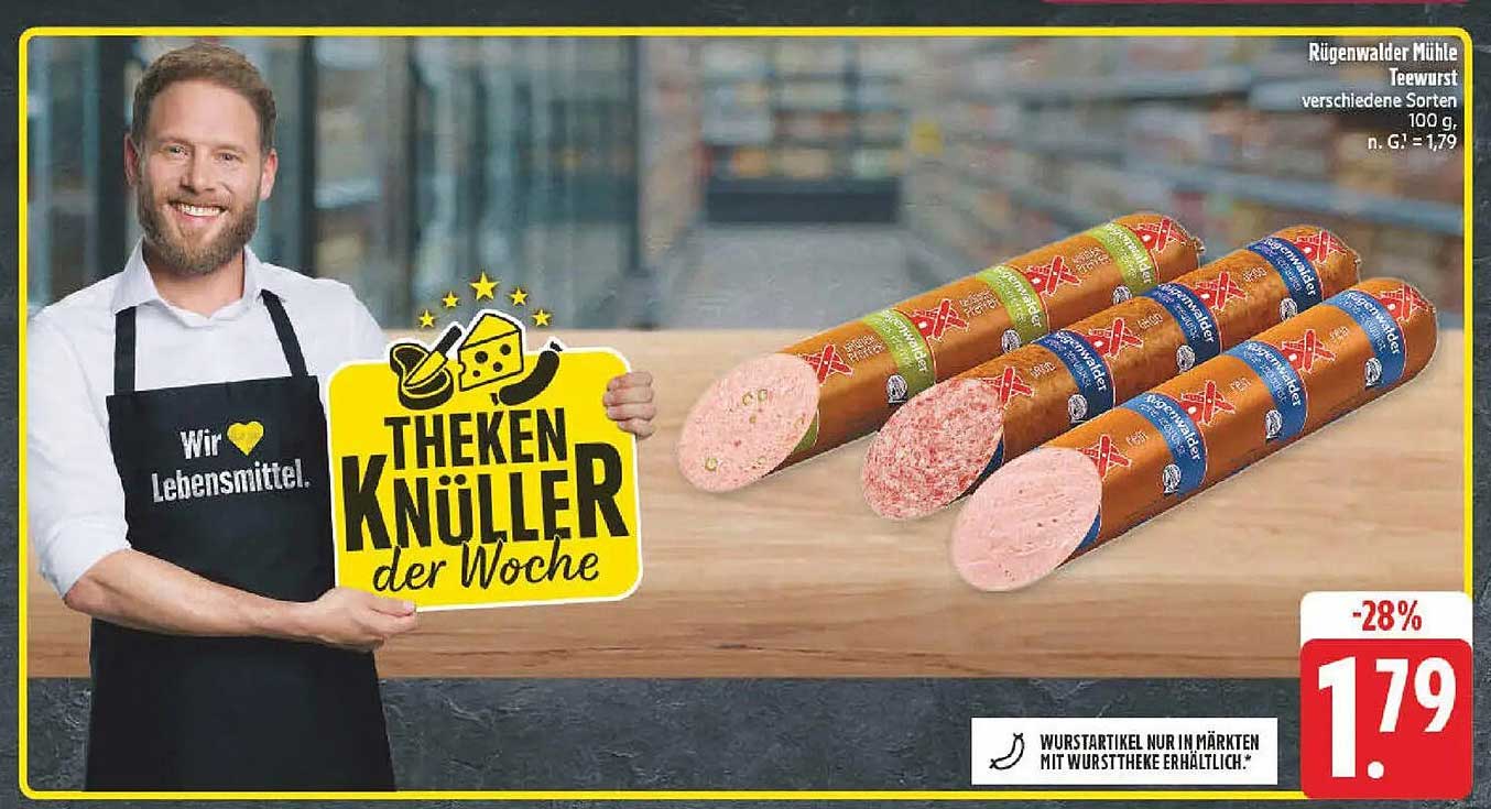 Rügenwalder Mühle Teewurst verschiedene Sorten 100 g