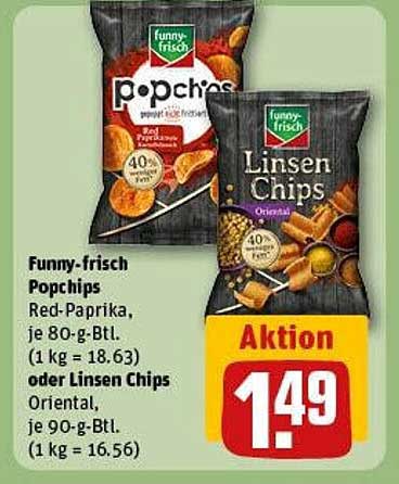Funny-frisch Popchips oder Linsen Chips Oriental