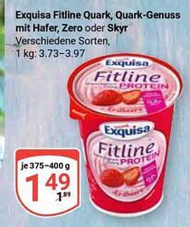 Exquisa Fitline Quark Joghurt Creme Verschiedene Sorten Angebot bei ...