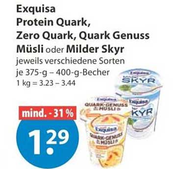 Exquisa Quark Genuss Verschiedene Sorten Angebot bei Selgros ...