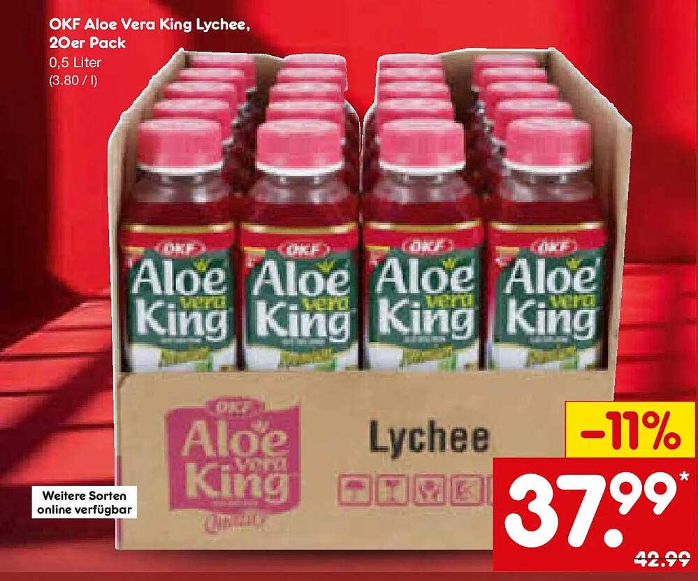 OKF Aloe Vera King Lychee, 20er Pack