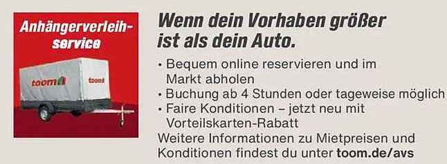Anhängerverleih-Service