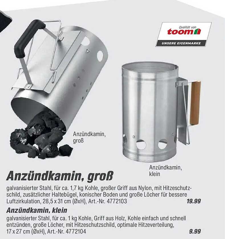 Anzündkamin, groß