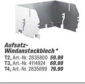 Aufsatz-Windansteckblech *