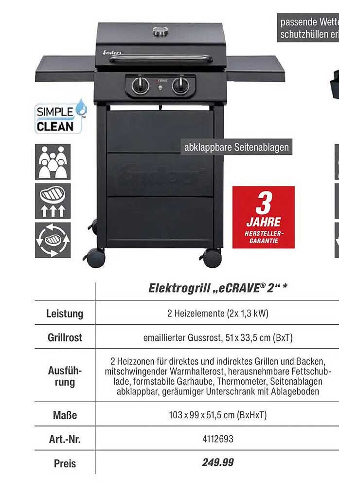 Elektrogrill „eCRAVE® 2“