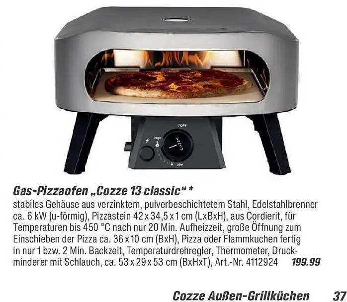 Gas-Pizzaofen „Cozze 13 classic“