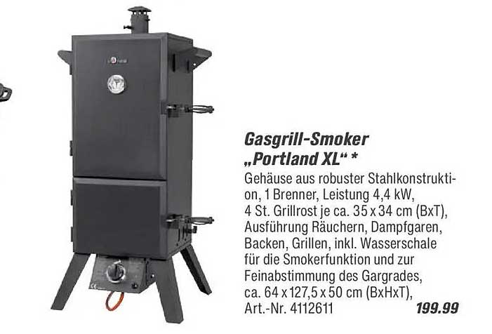 Gasgrill-Smoker „Portland XL“ *