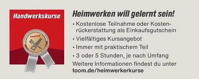 Heimwerken will gelernt sein!