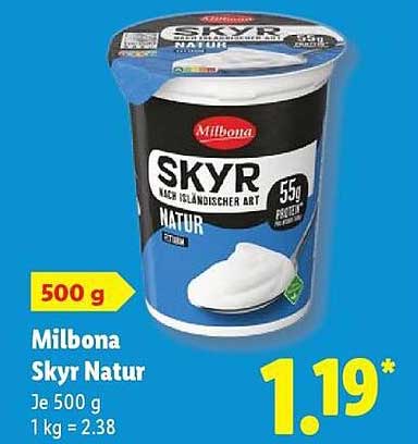 Milbona Skyr Natur