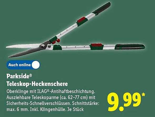 Fabelhafte Parkside Teleskop Heckenschere Ebenbild