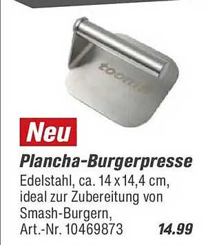 Plancha-Burgerpresse