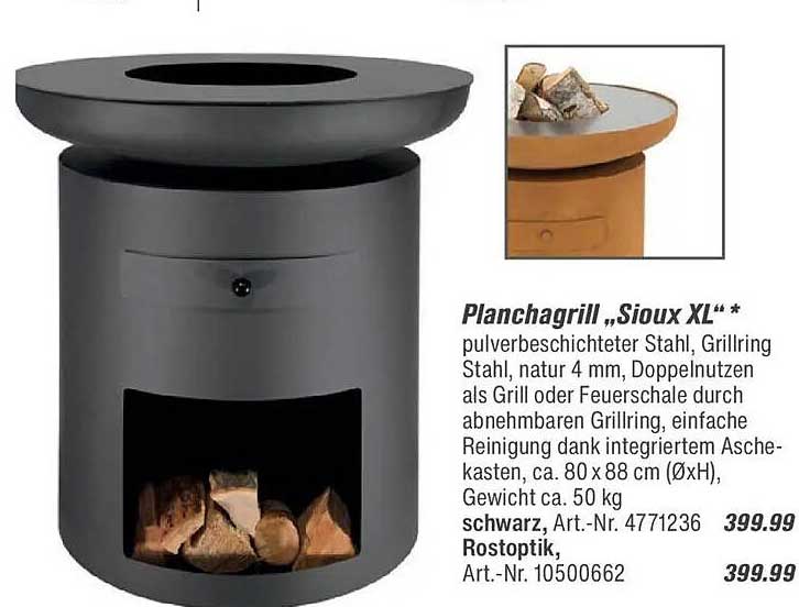 Planchagrill „Sioux XL“