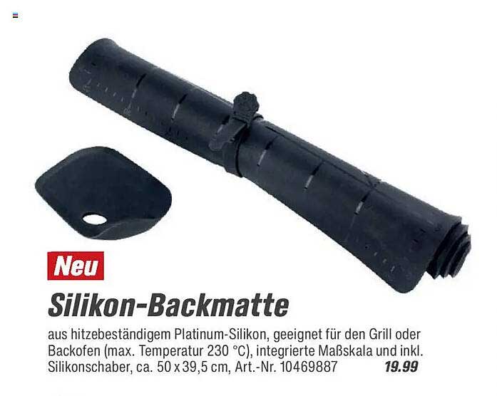 Silikon-Backmatte