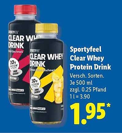 Sportyfeel Clear Whey Protein Drink