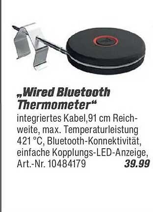 "Wired Bluetooth Thermometer"