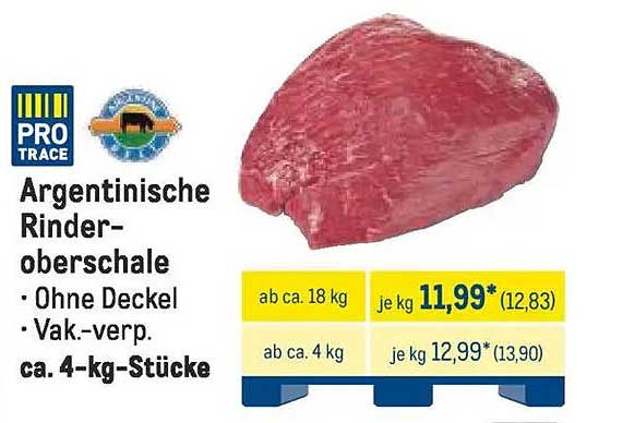 Argentinische Rinderoberschale