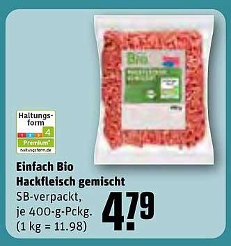 Einfach Bio Hackfleisch gemischt