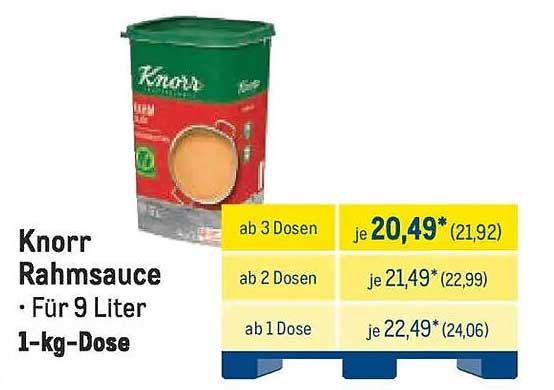 Knorr Rahmsauce 1-kg-Dose