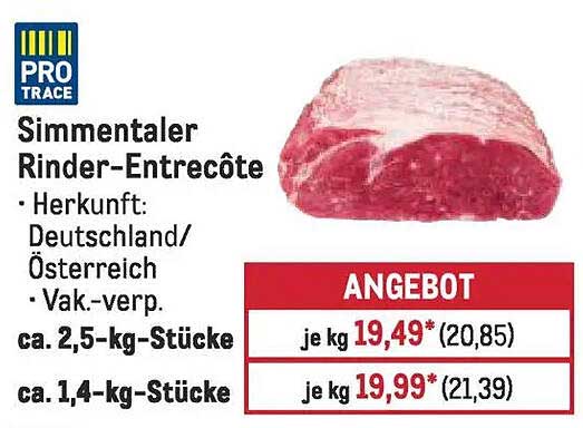 Simmentaler Rinder-Entrecôte