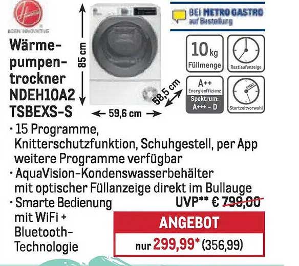 Wärmepumpentrockner NDEH10A2 TSBEXS-S