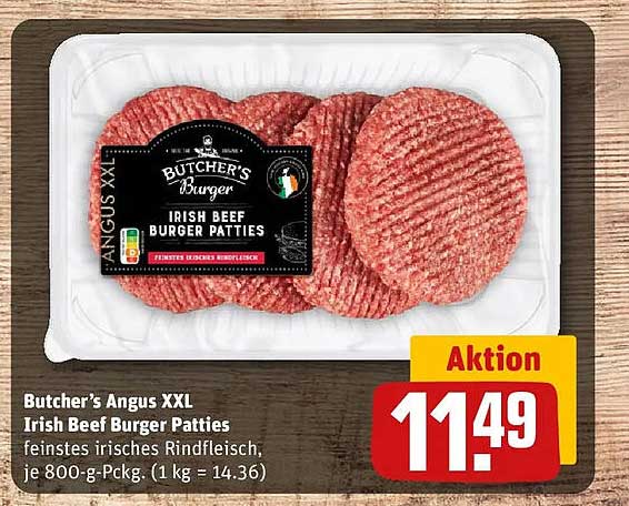 Butcher's Angus XXL Irish Beef Burger Patties