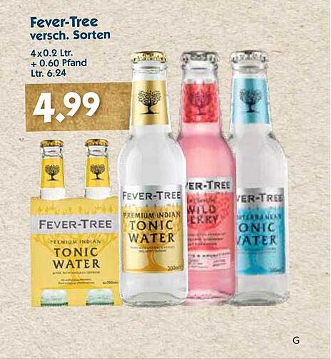 Fever-Tree verschied. Sorten