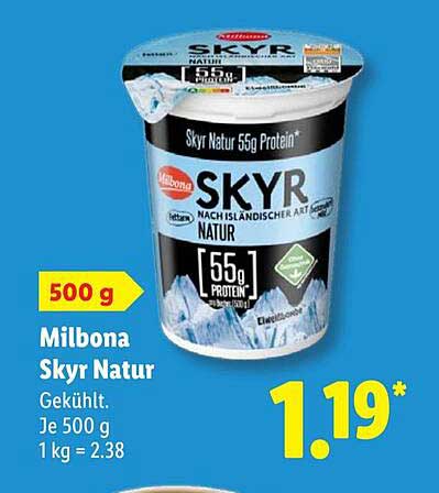 Milbona Skyr Natur
