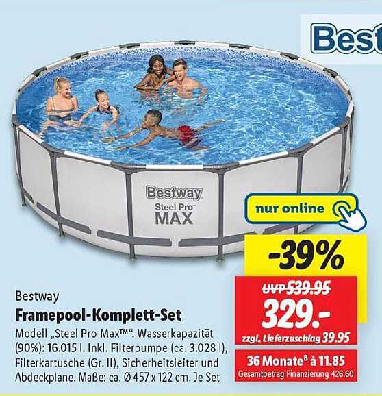 Bestway Framepool-Komplett-Set