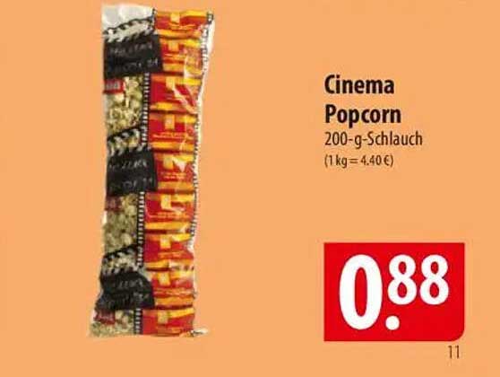 Cinema Popcorn 200-g-Schlauch
