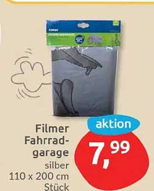 Filmer Fahrradgarage silber 110 x 200 cm Stück