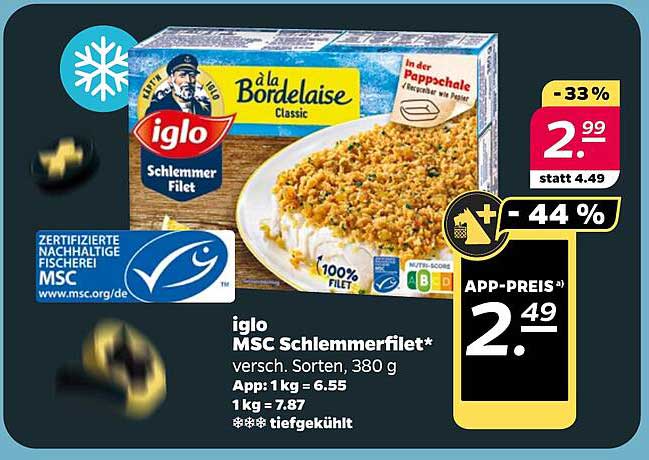 iglo MSC Schlemmerfilet, verschiedene Sorten, 380 g